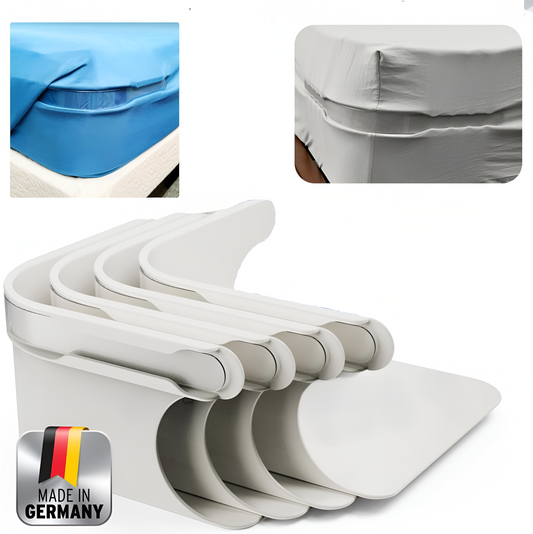 TraumBett™ 4x Bettlakenhalter mit Anti-Rutsch-Bändern